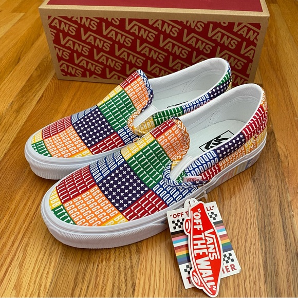 Vans Pride Classic Slip On Women’s Sneakers - Picture 2 of 6